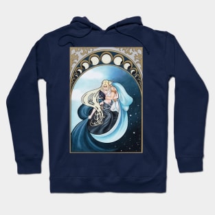 Eclipse - Art Nouveau day/night mythological romance Hoodie